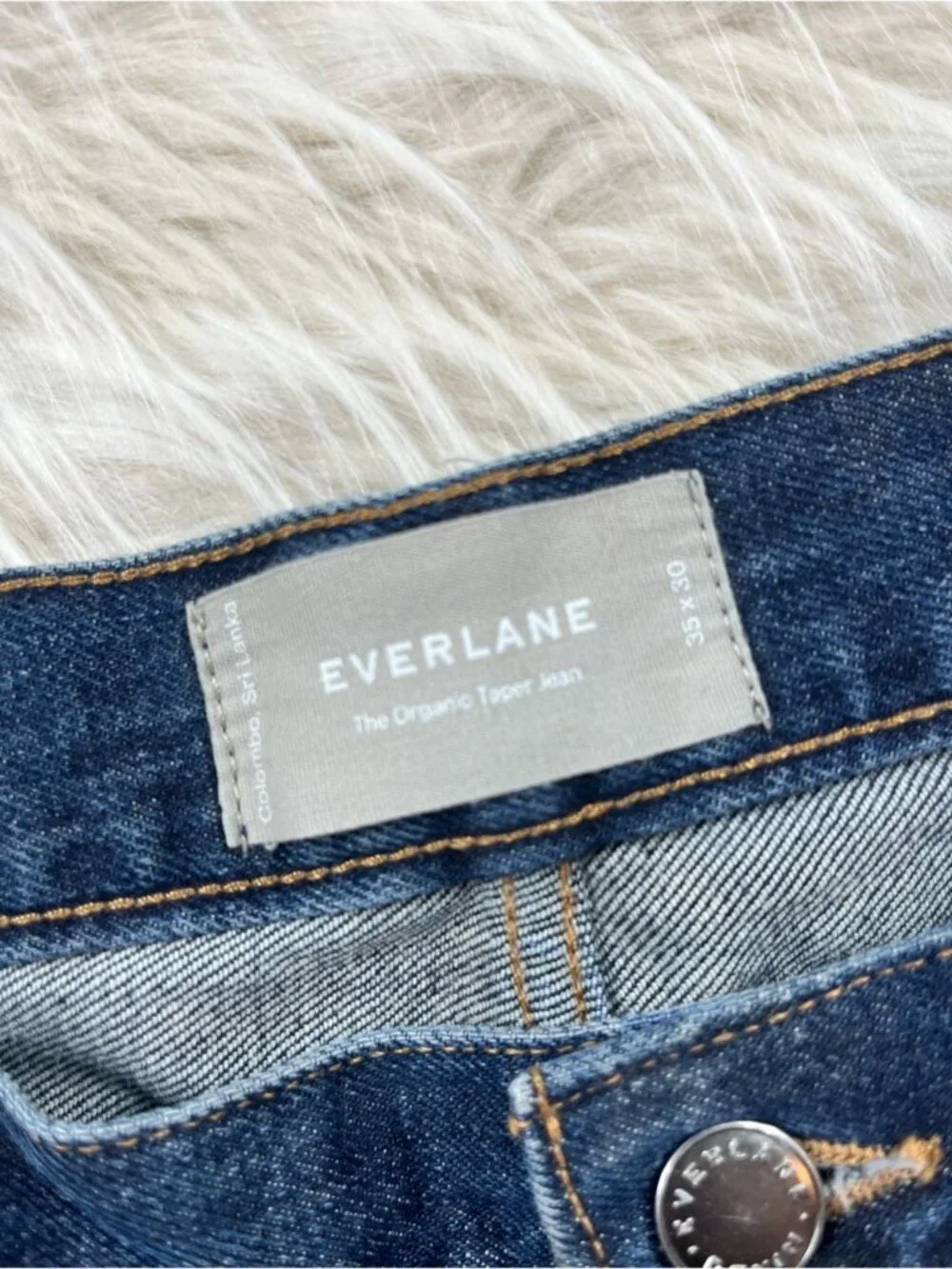 Everlane Jeans Men's 35x30 Mid Rise Tapered Dark Wash